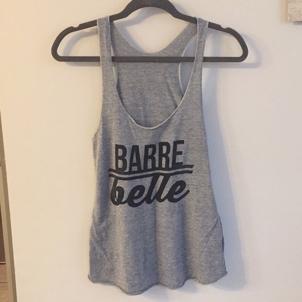Barre Belle Grey Racerback Tank